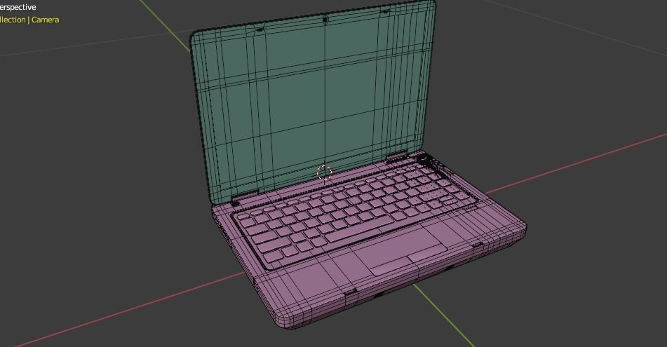 LAPTOP Low-poly 3D model_36