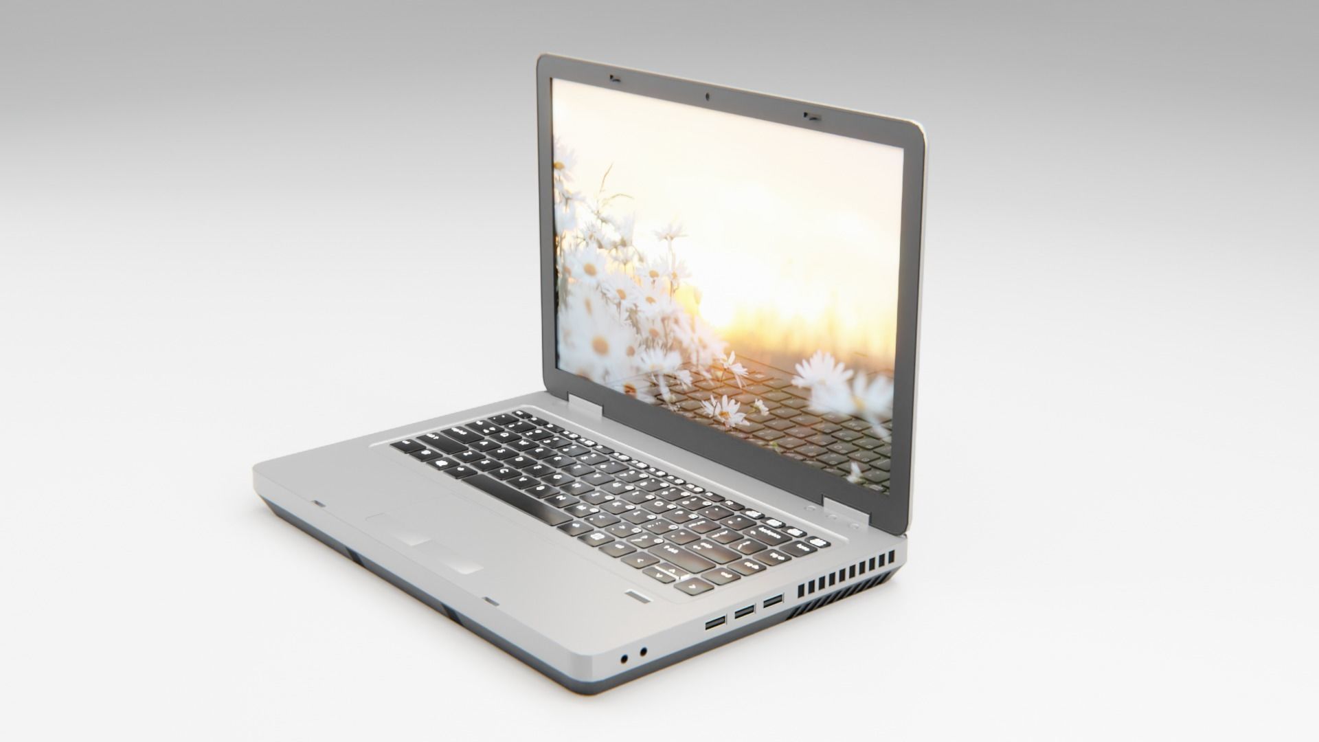 LAPTOP Low-poly 3D model_2