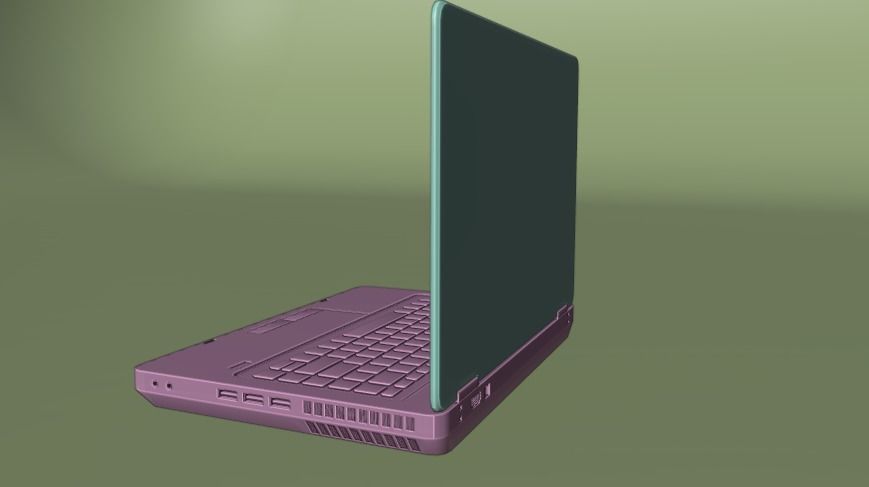 LAPTOP Low-poly 3D model_35