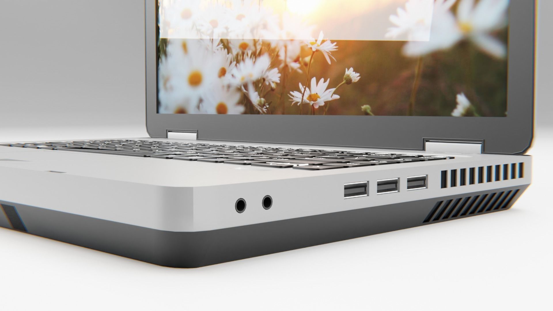 LAPTOP Low-poly 3D model_11