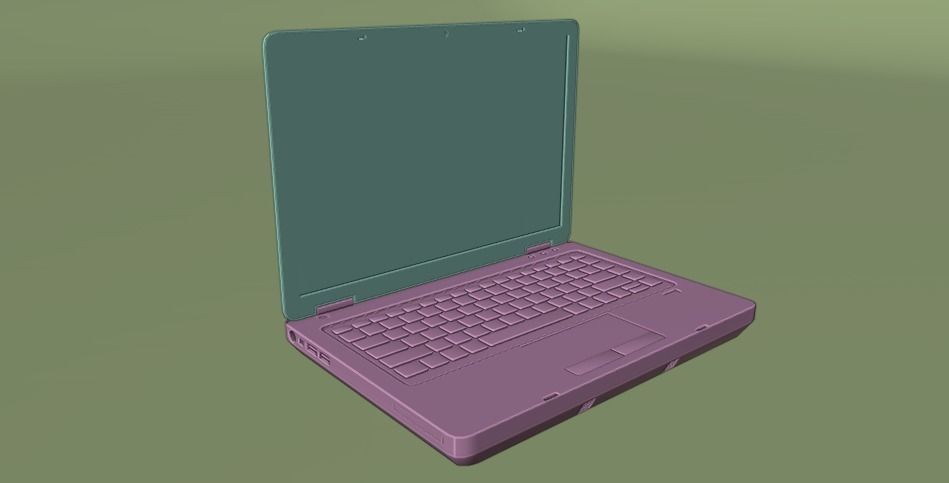 LAPTOP Low-poly 3D model_33