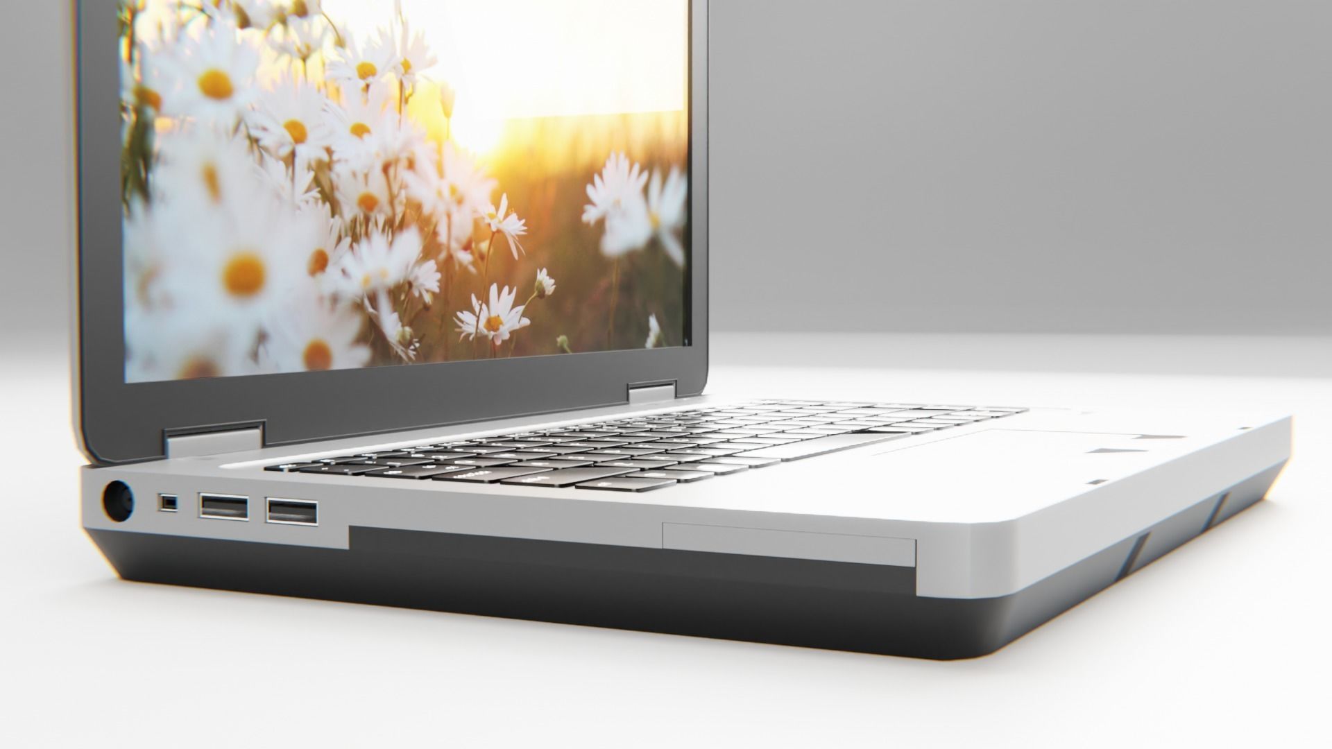 LAPTOP Low-poly 3D model_7