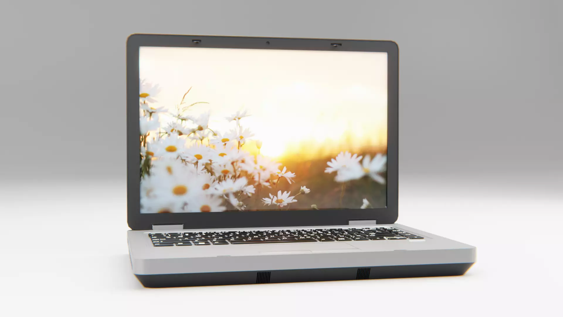 LAPTOP Low-poly 3D model_0