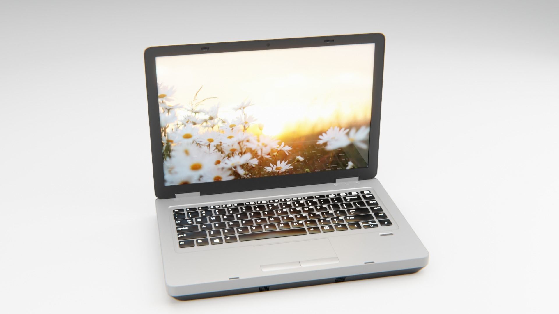 LAPTOP Low-poly 3D model_1