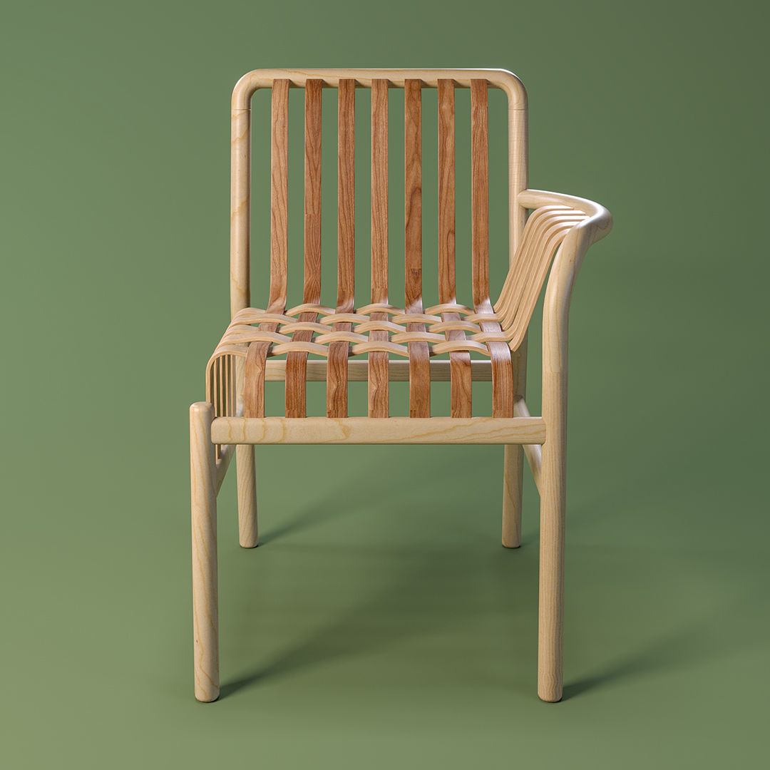 Lattice Chair 3D model_8