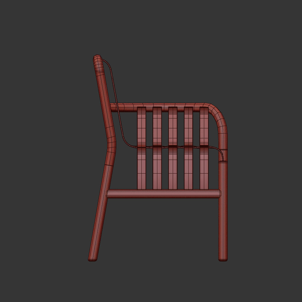 Lattice Chair 3D model_6