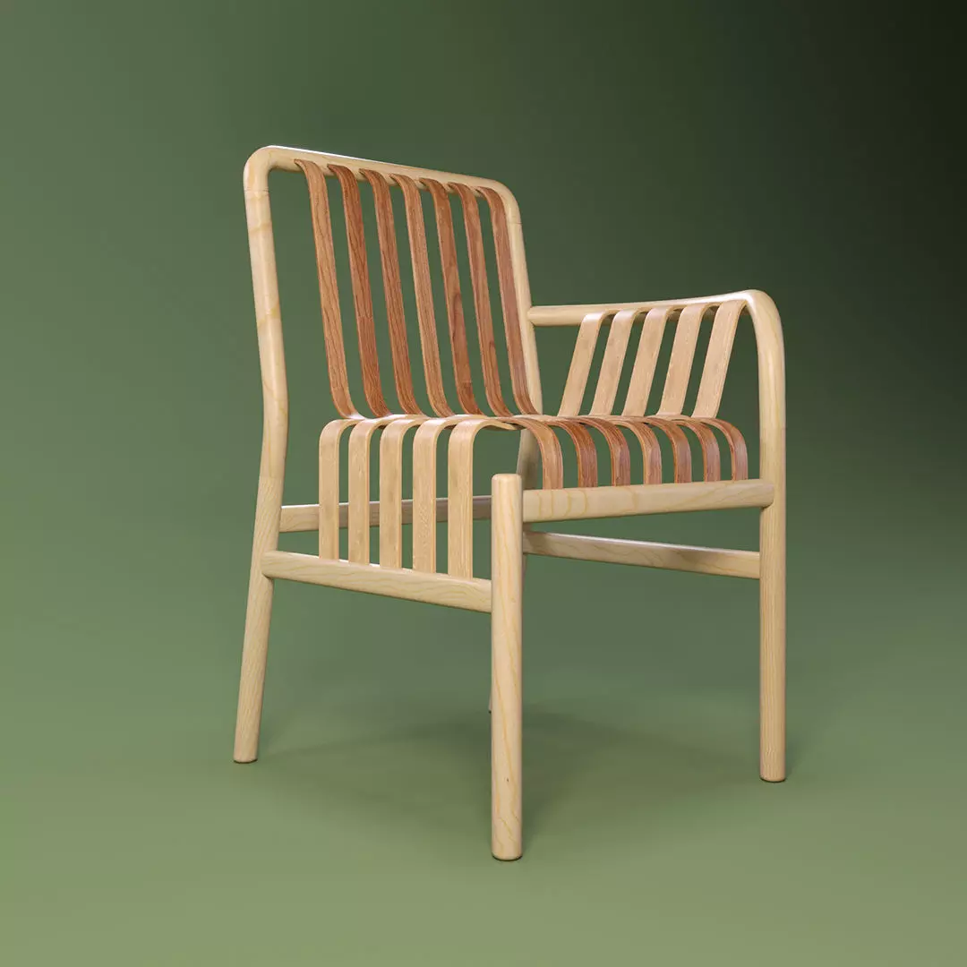 Lattice Chair 3D model_0