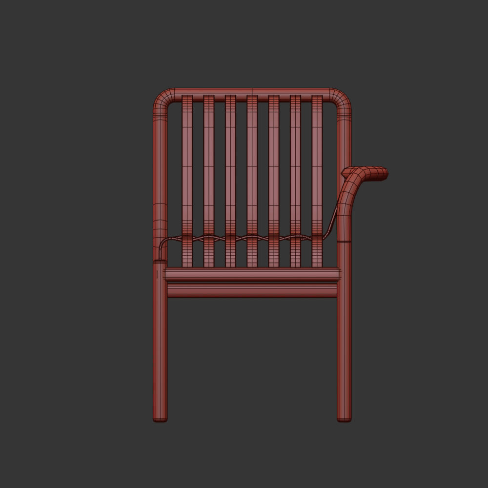 Lattice Chair 3D model_5