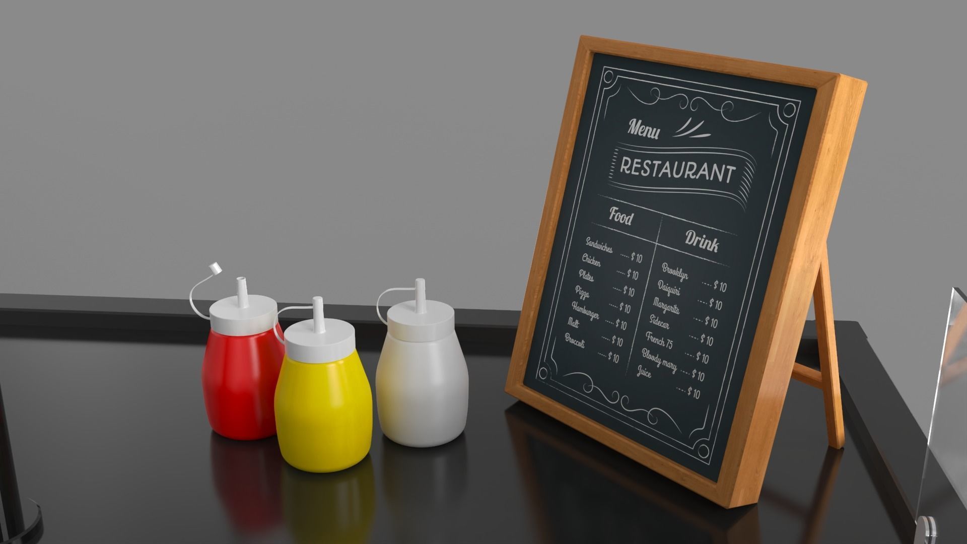 Food Stand - Cart 3 3D model_12