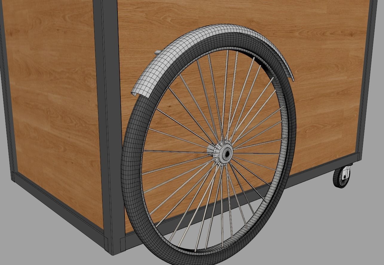 Food Stand - Cart 3 3D model_25