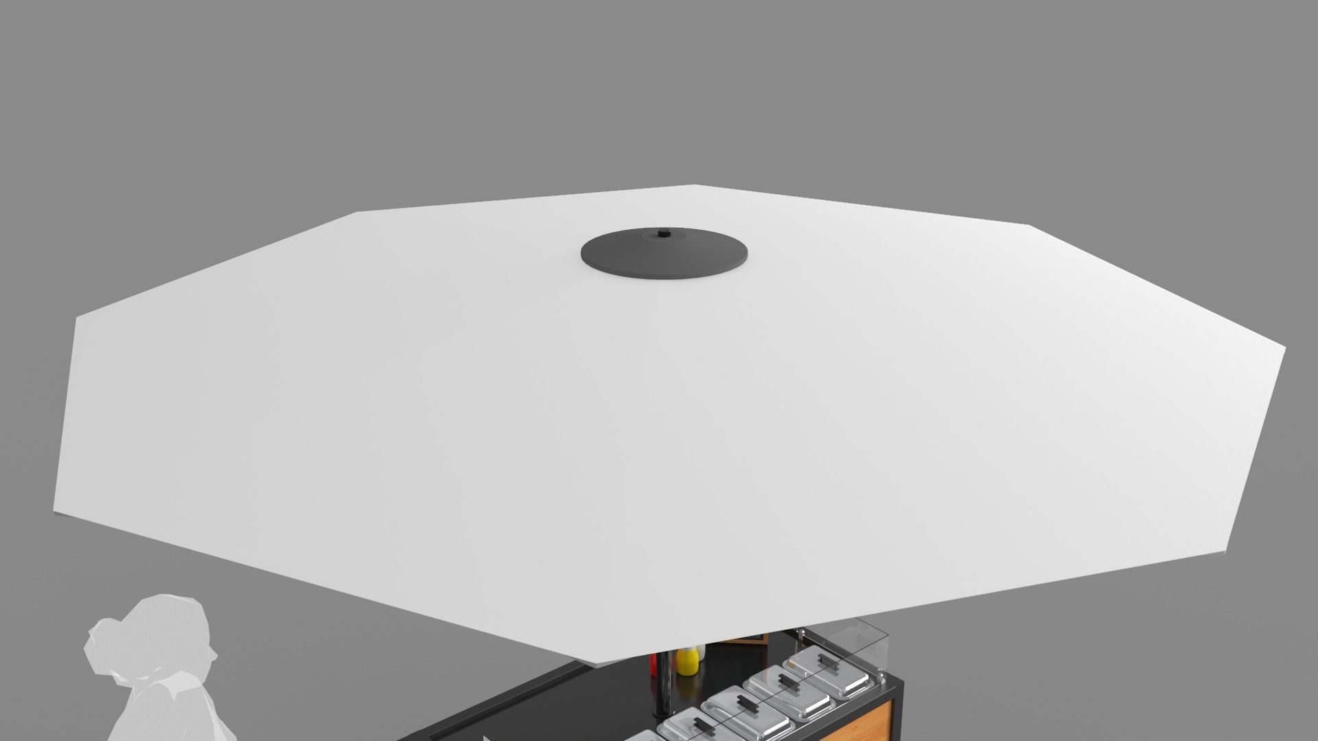 Food Stand - Cart 3 3D model_7