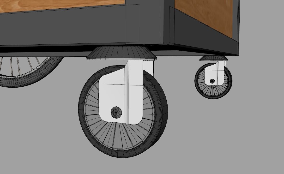 Food Stand - Cart 3 3D model_26