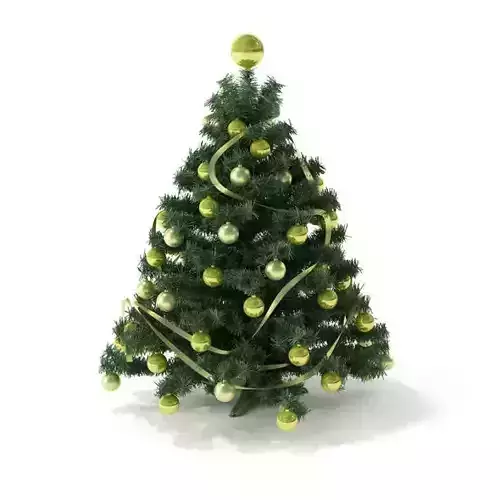 Artificial Christmas Tree With Decorations