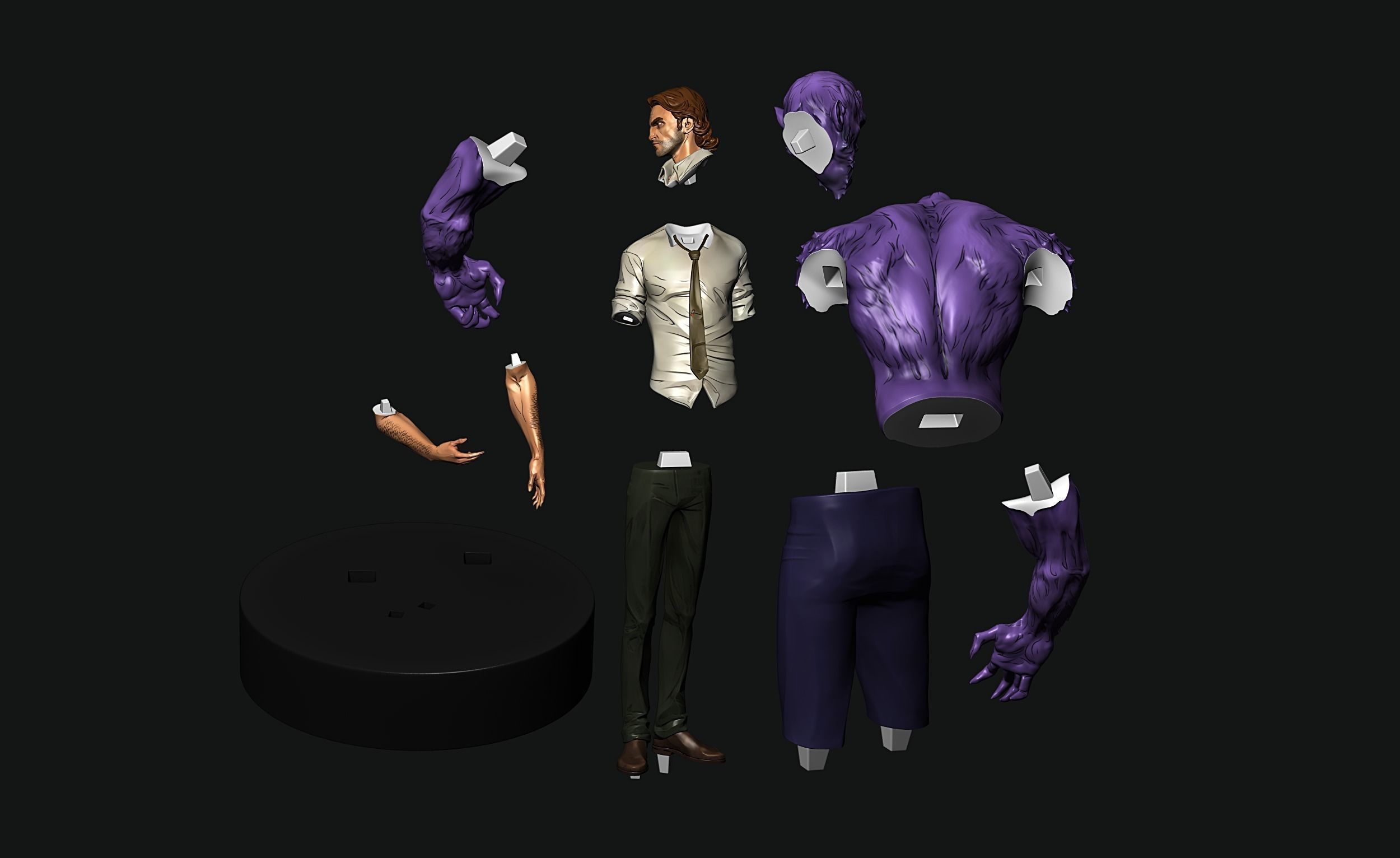 Bigby Wolf 3D print model 3D print model_12