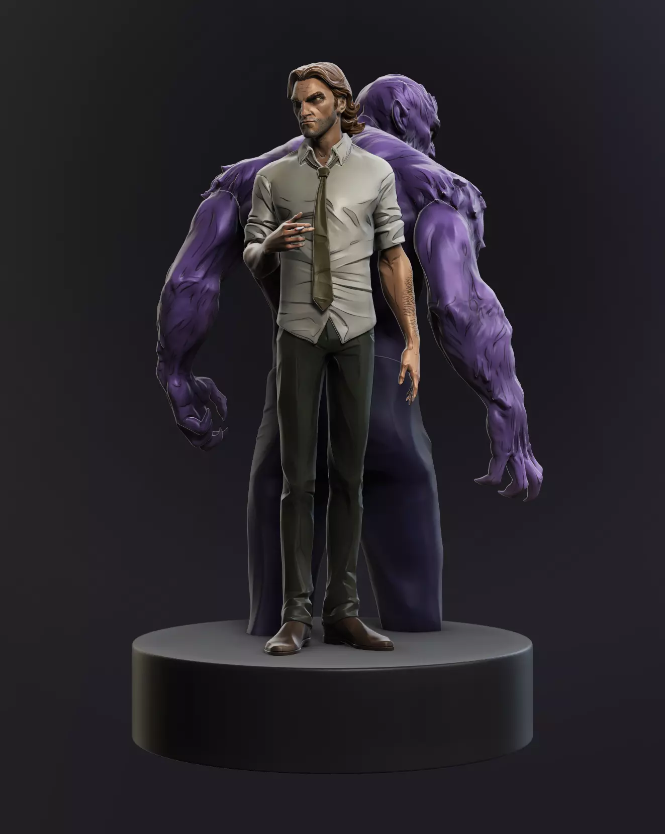 Bigby Wolf 3D print model 3D print model_0