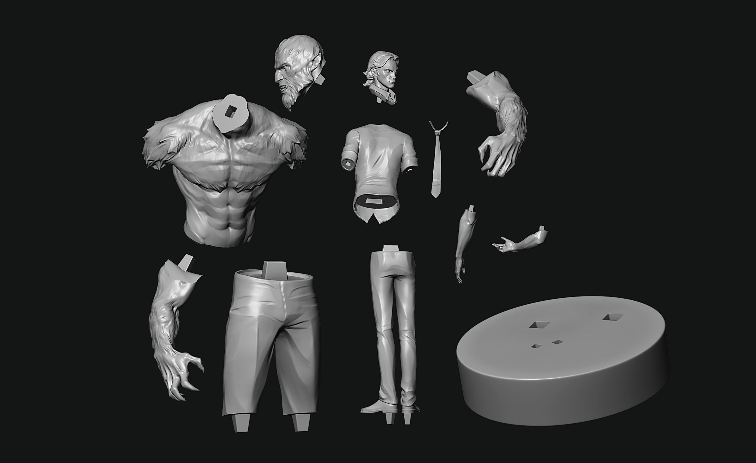 Bigby Wolf 3D print model 3D print model_14