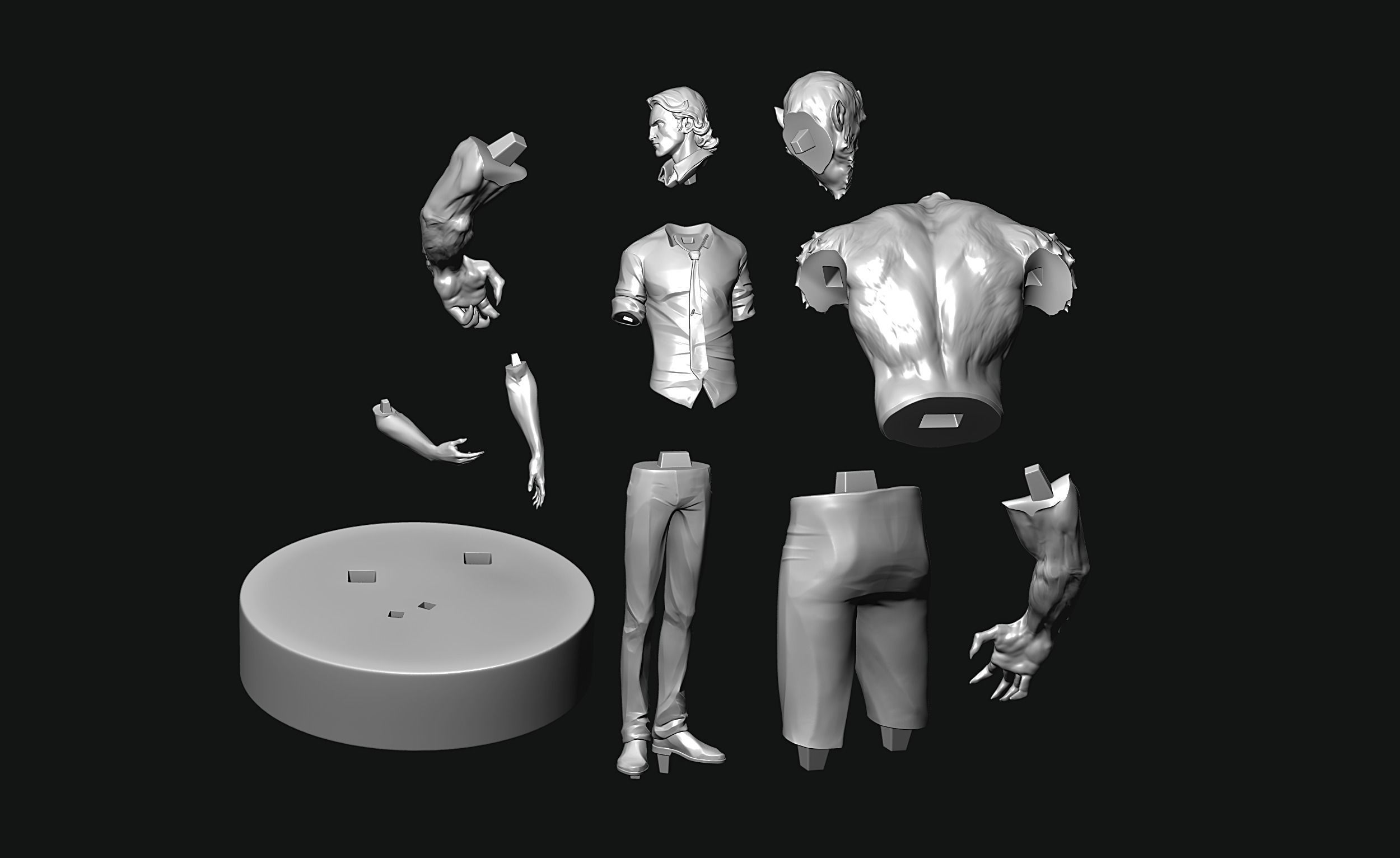 Bigby Wolf 3D print model 3D print model_13