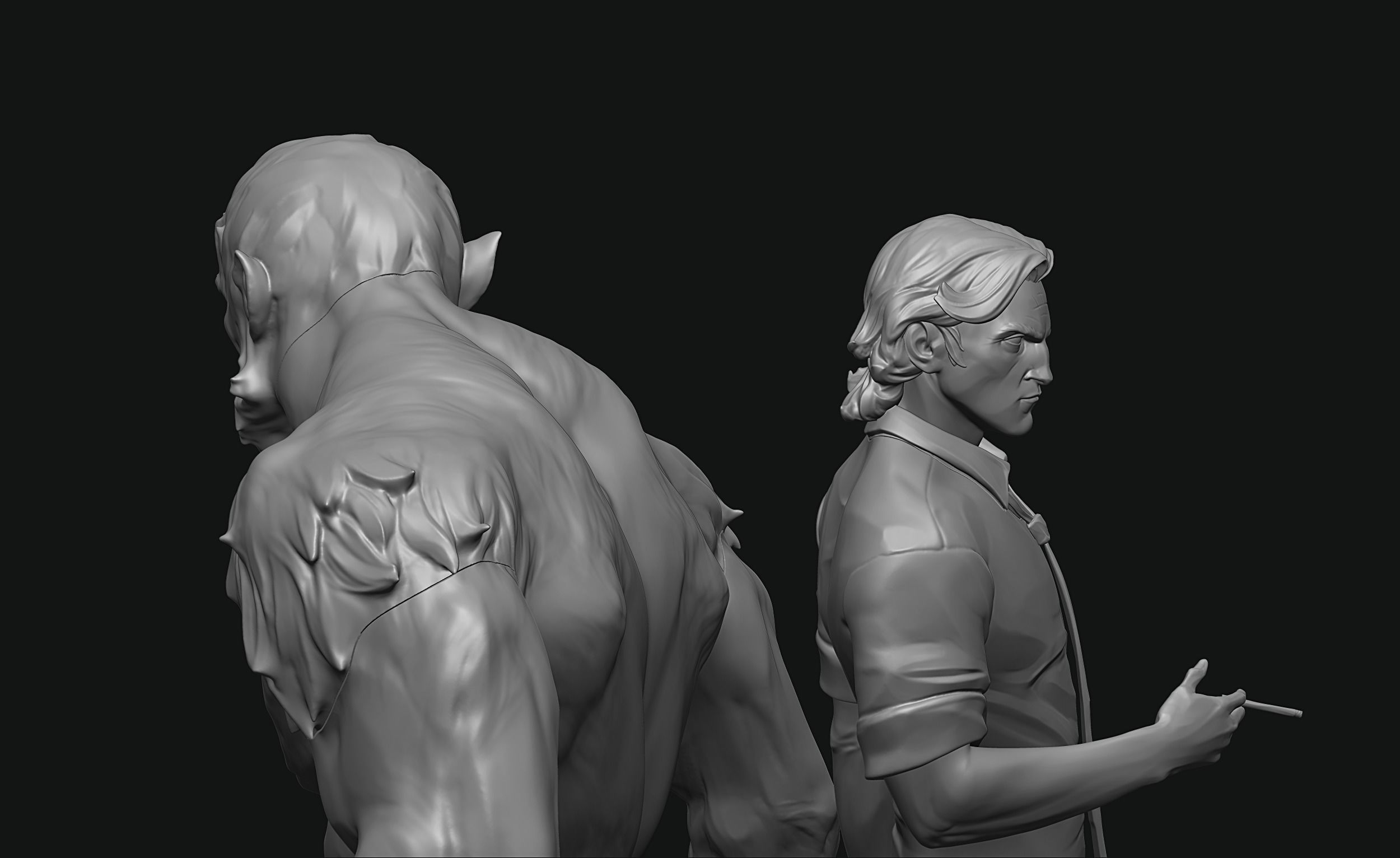 Bigby Wolf 3D print model 3D print model_11