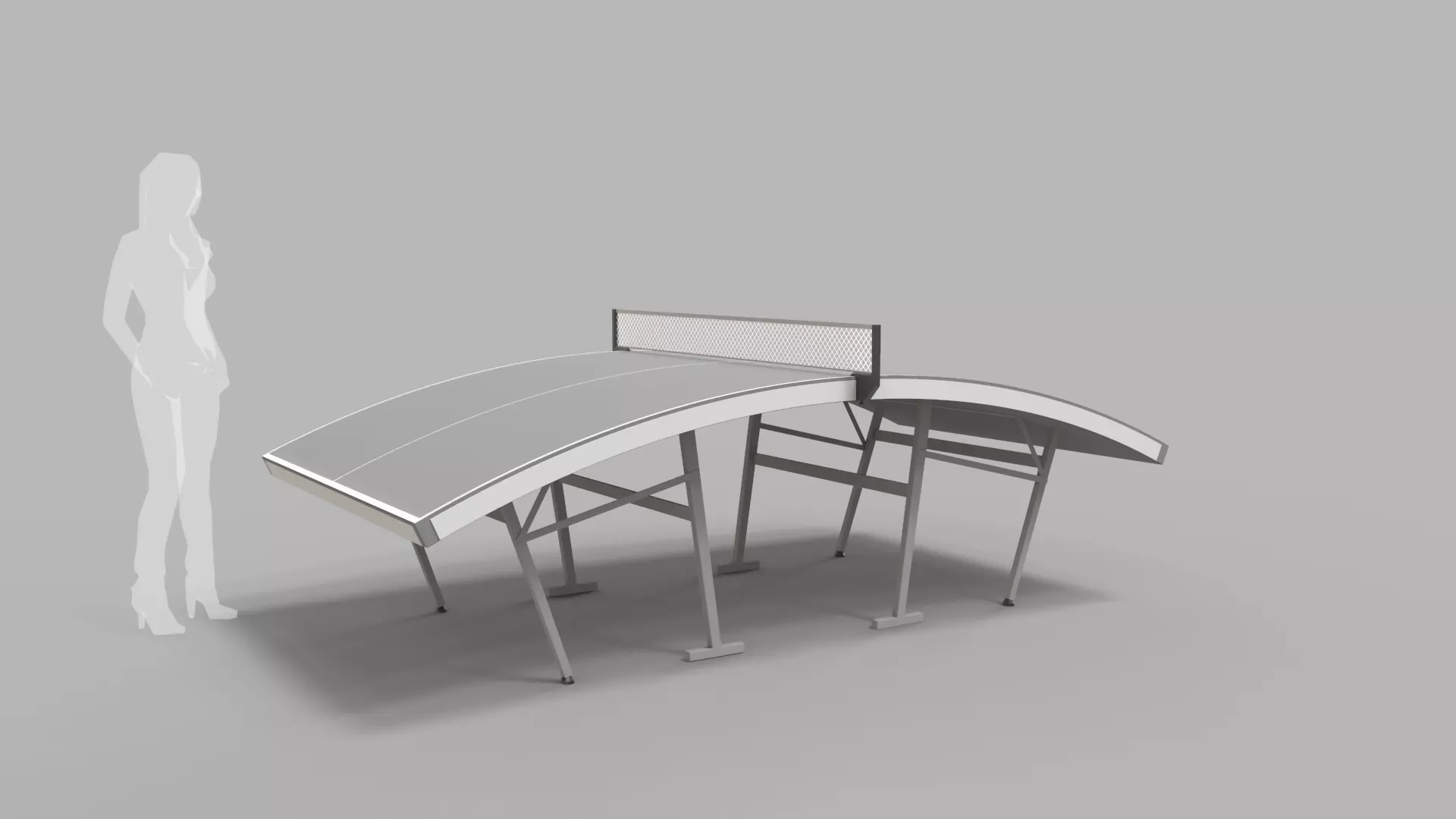 Teqball Table 3D model