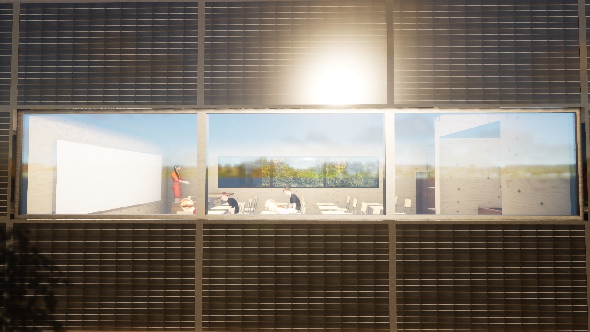 Solar Building 3D model_4