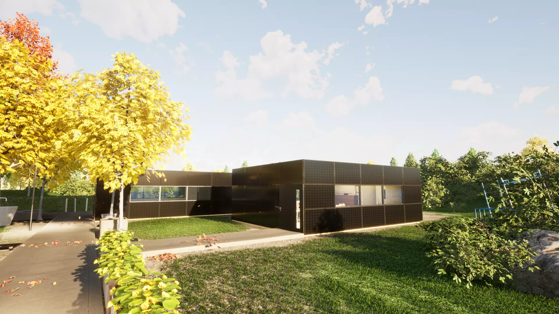 Solar Building 3D model_0