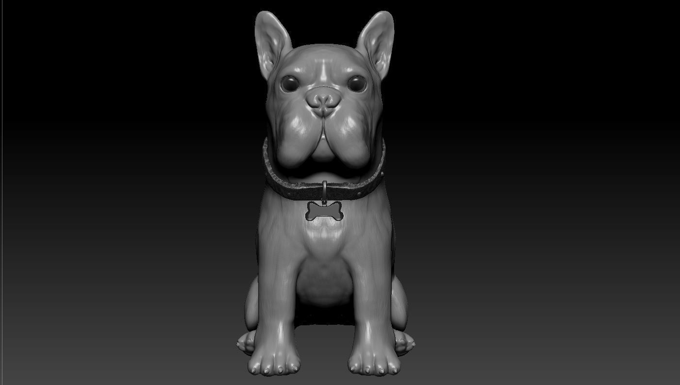 Bulldog french 3D model_1