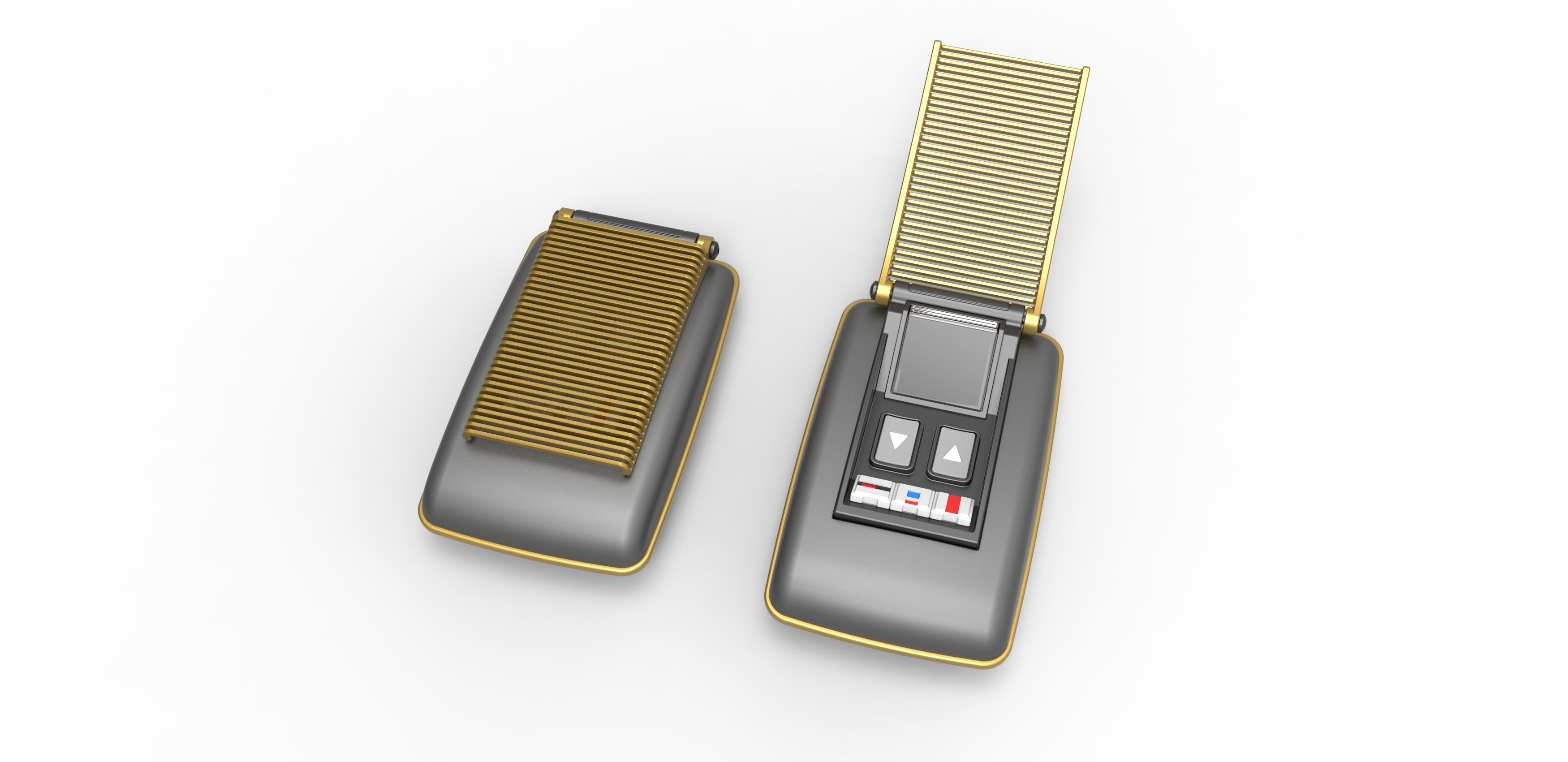 Communicator from the movie Star Trek 5 The Final Frontier 1989 3D print model_2