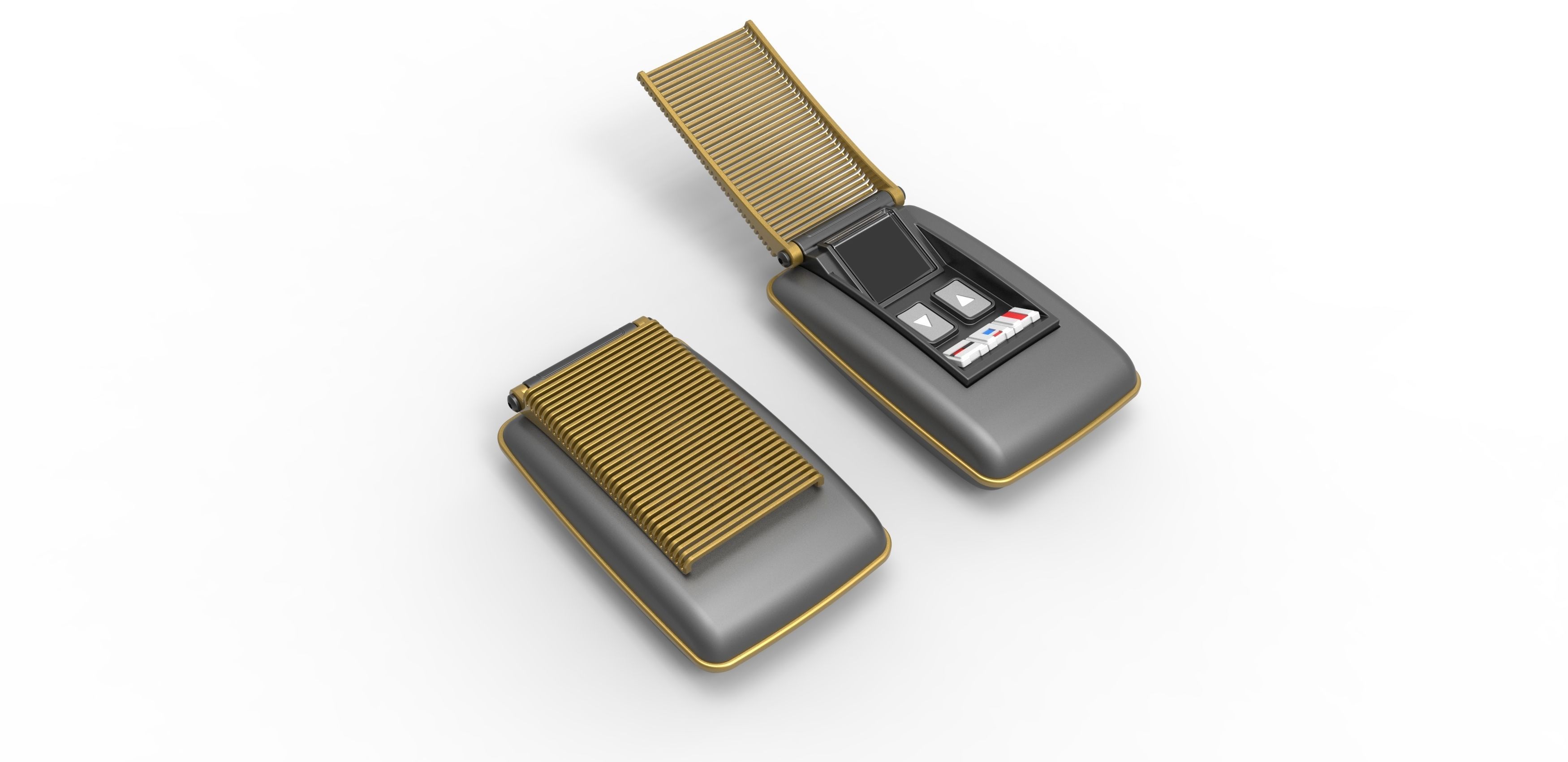 Communicator from the movie Star Trek 5 The Final Frontier 1989 3D print model_3