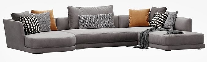 Verzelloni Lyndon Sectional 3D model 7