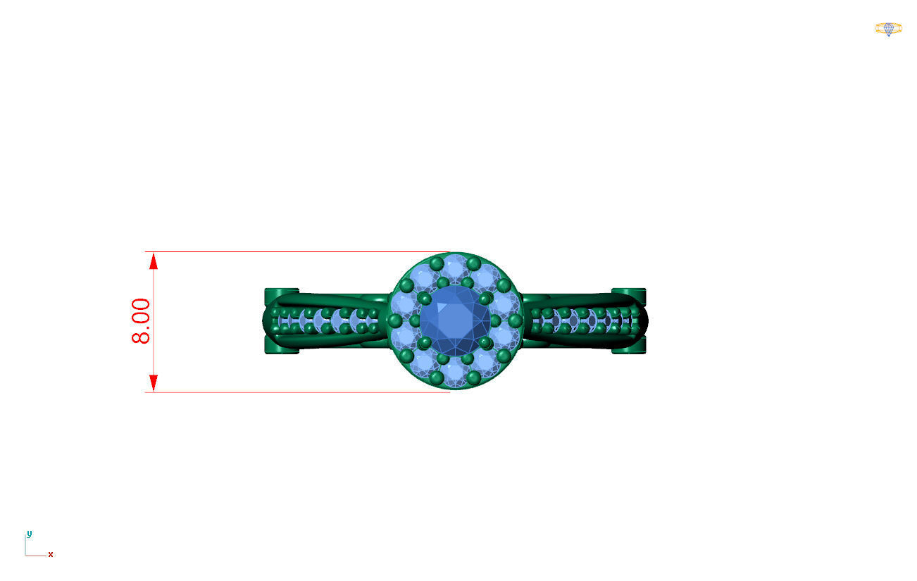 anel de formatura 3D print model_4