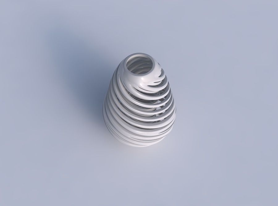 Vase taper with twisted inner and outer lines very twisted 3D print model_1
