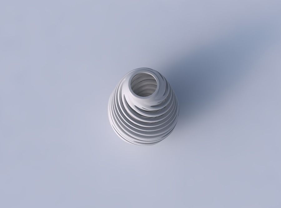 Vase taper with twisted inner and outer lines very twisted 3D print model_2