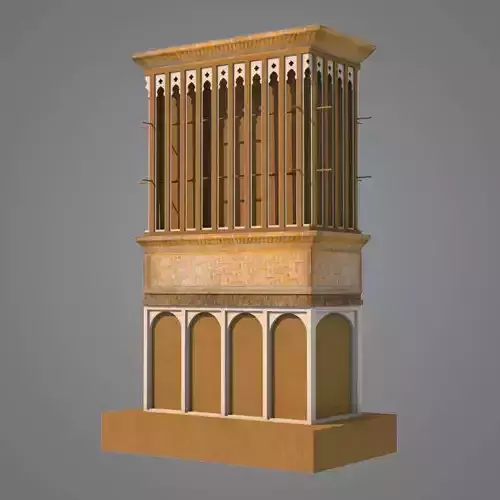 Windcatcher Windcatcher Tower Low-poly 3D model
