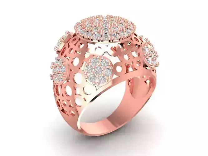 Luxury Round Diamond Honeycomb Men 2014