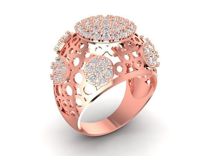 fashion diamond ring for women 2014 3D print model
