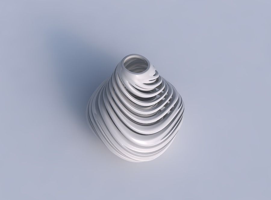 Vase taper with twisted inner and outer lines very twisted an... 3D print model_1
