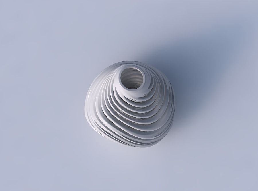 Vase taper with twisted inner and outer lines very twisted an... 3D print model_2