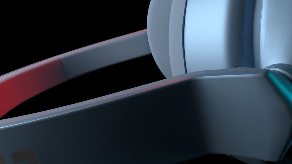 surface pro headphones 3D model_2