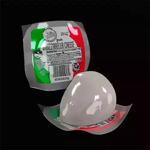 Package Of Mozzarella 3D model