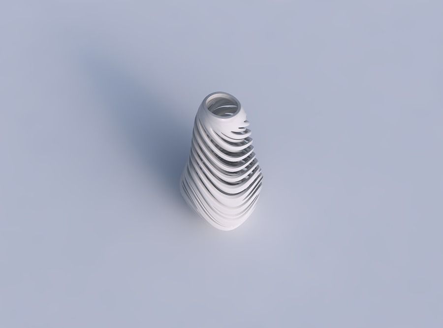 Vase taper with twisted inner and outer lines very twisted an... 3D print model_1