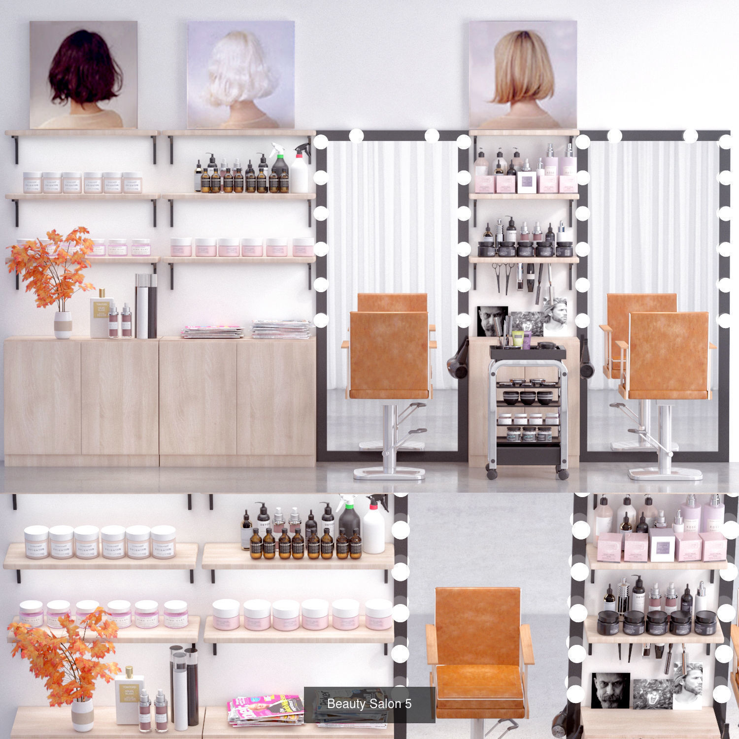 Beauty Salon  3D Model Collection_5