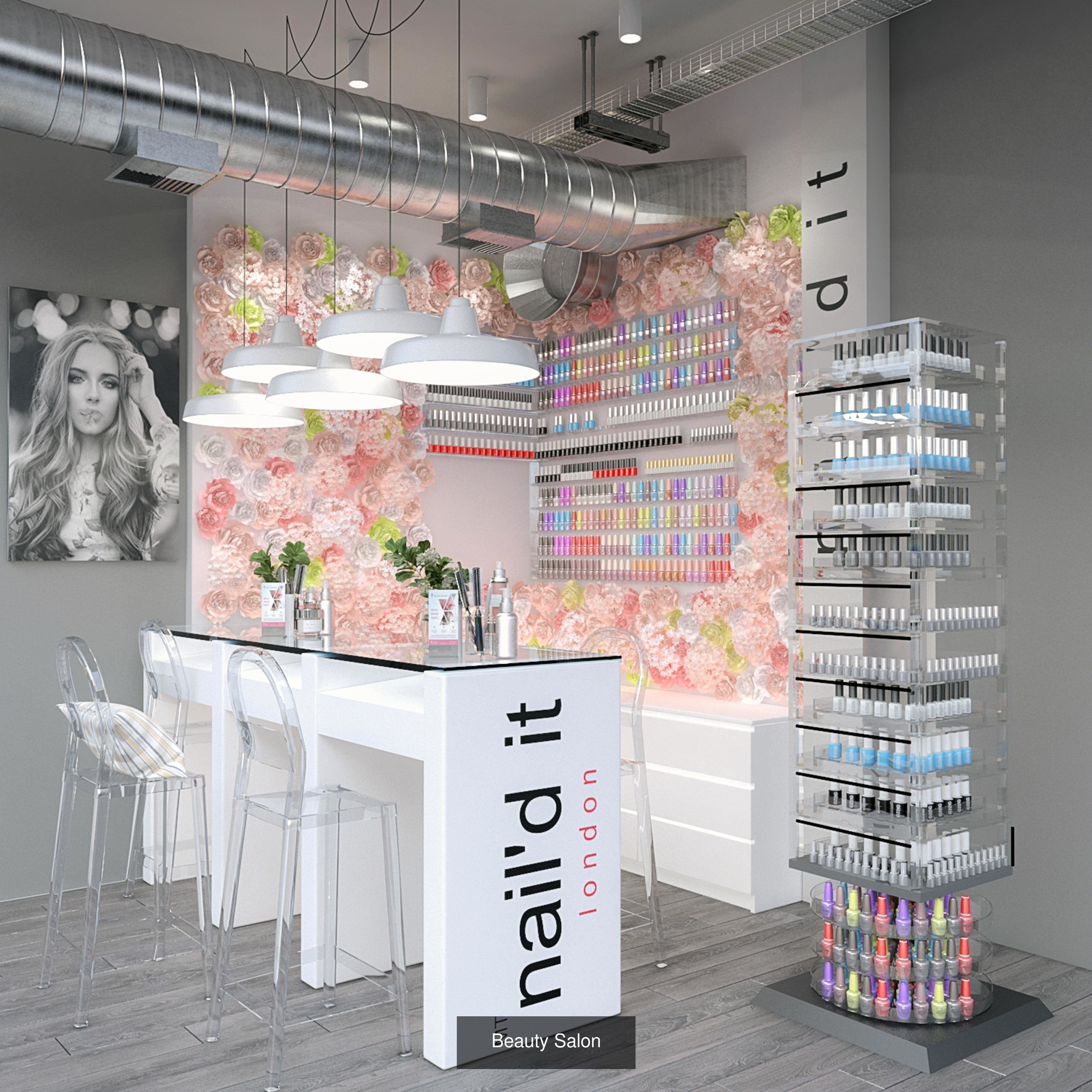 Beauty Salon  3D Model Collection_1