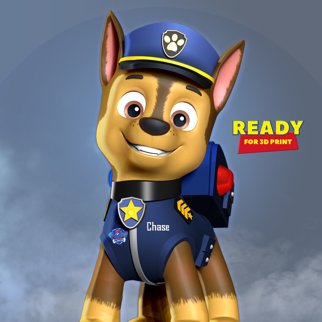 Chase - Paw Patrol The Movie 3D print model_20