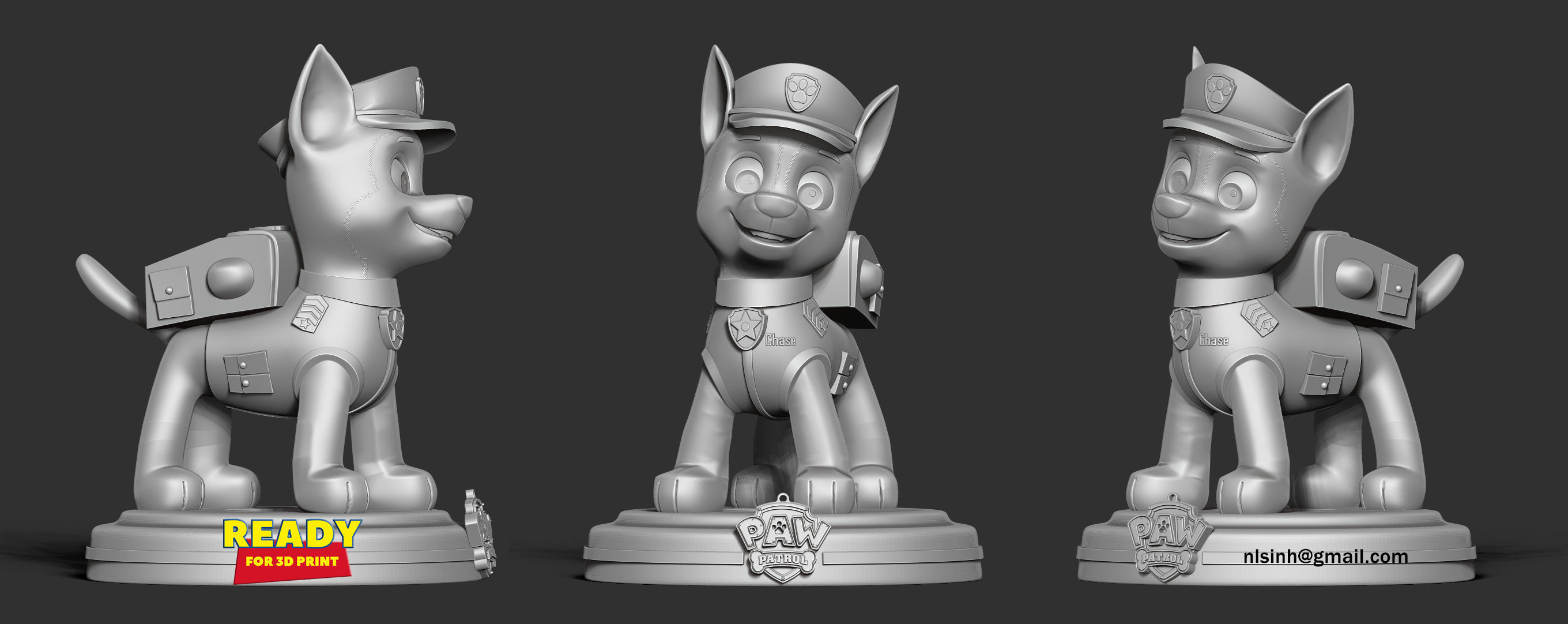 Chase - Paw Patrol The Movie 3D print model_6
