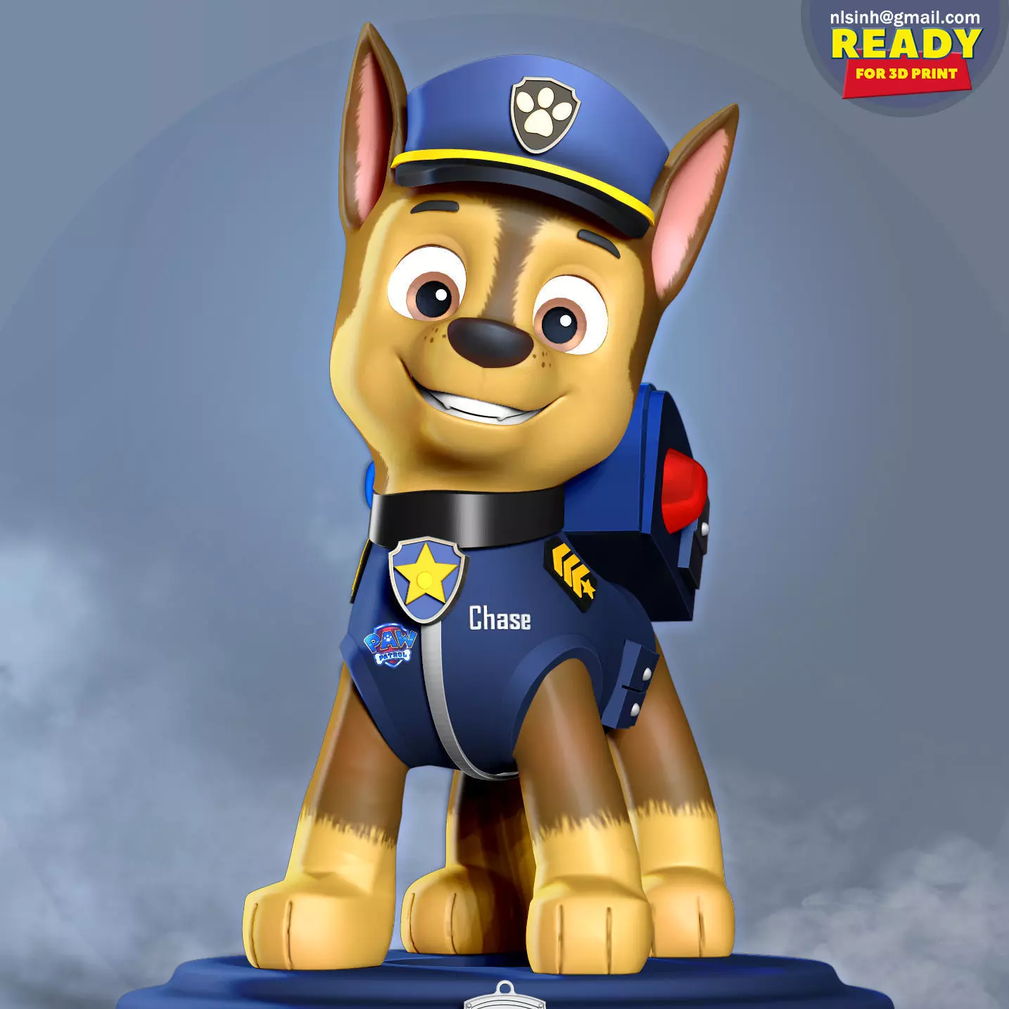 Chase - Paw Patrol The Movie 3D print model_0