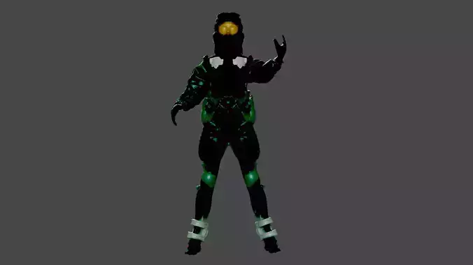 The Pilot halo Low-poly 3D model