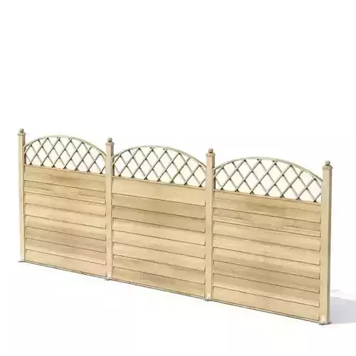 Wooden Texture Garden Fence