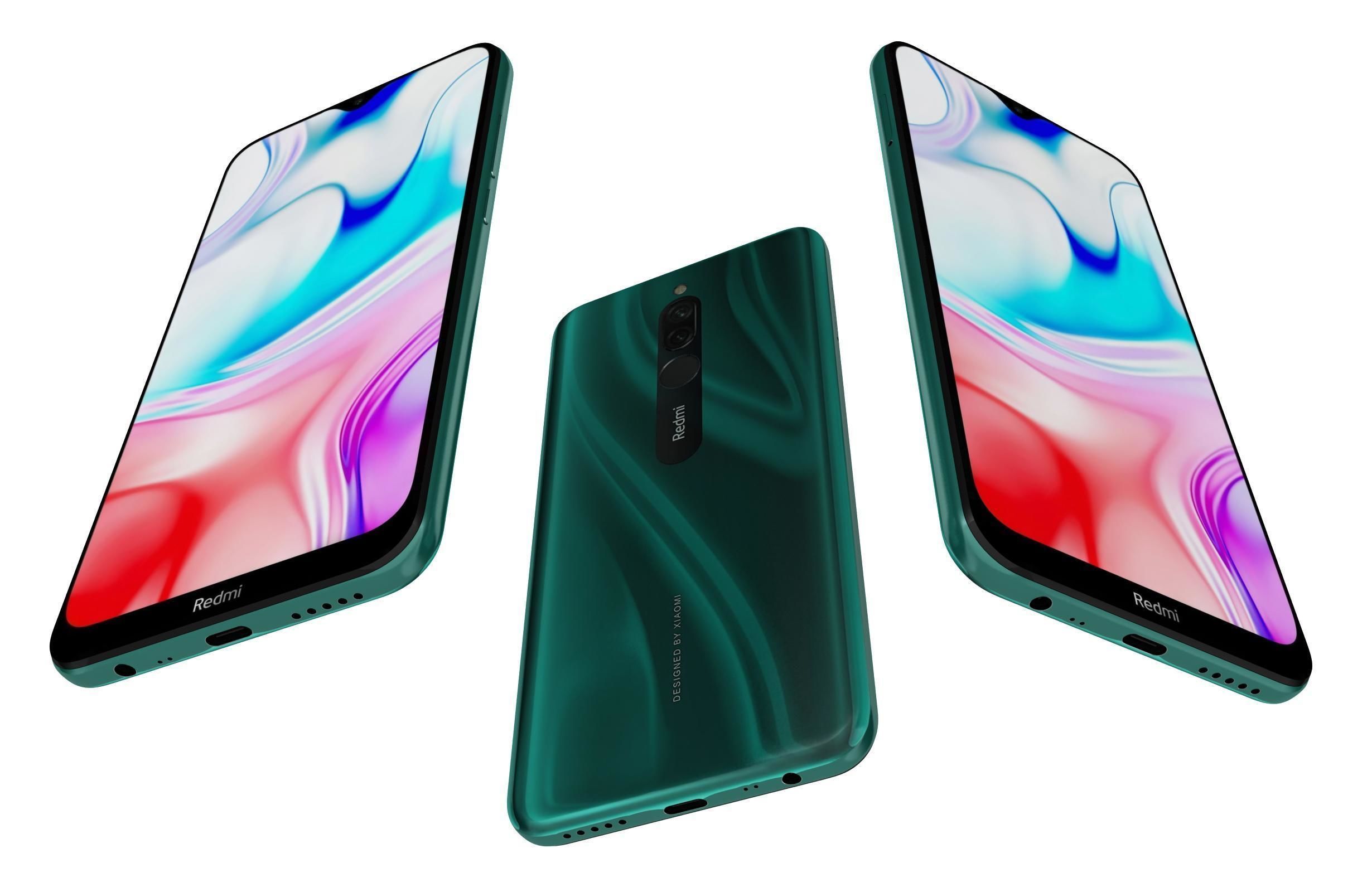 Xiaomi Redmi 8 Green 3D model_1