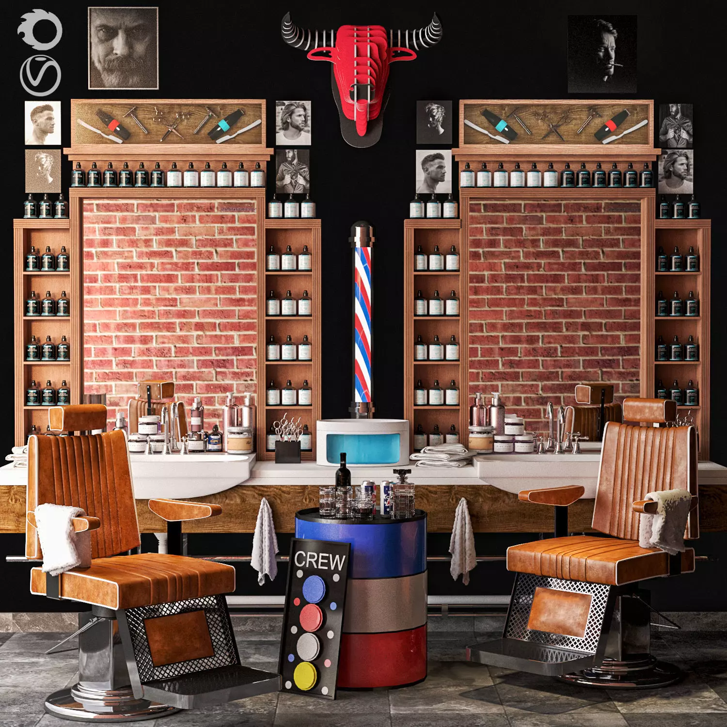 Baber Shop 3 3D model_0