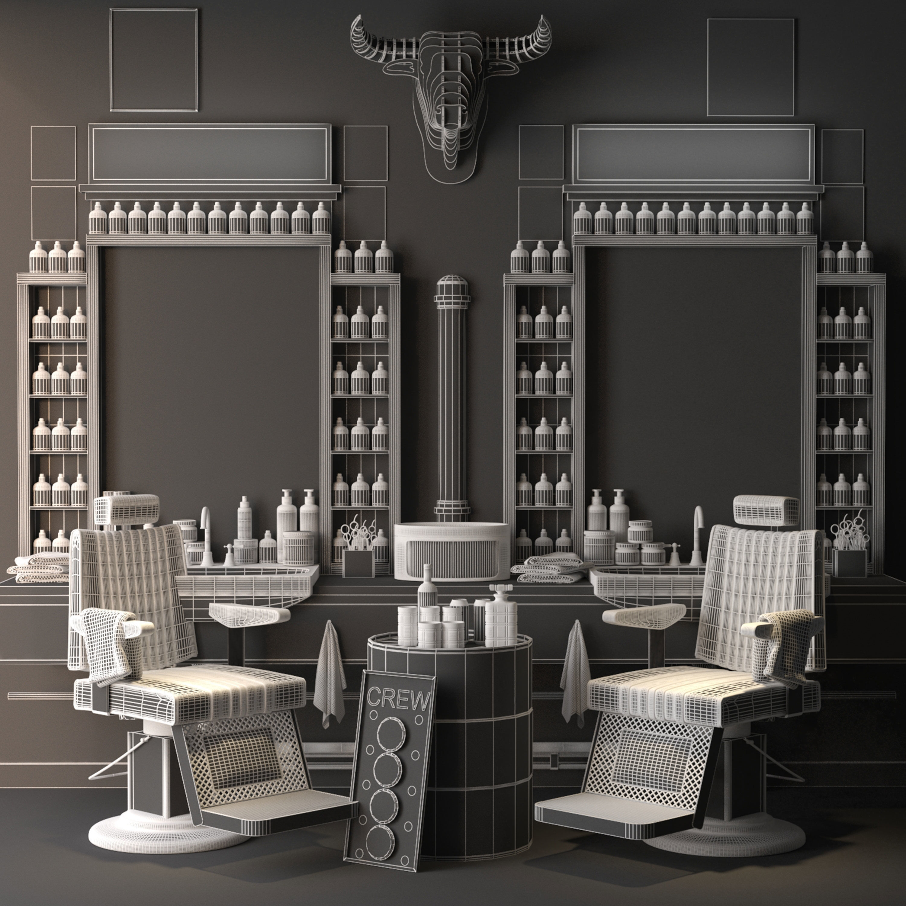 Baber Shop 3 3D model_2